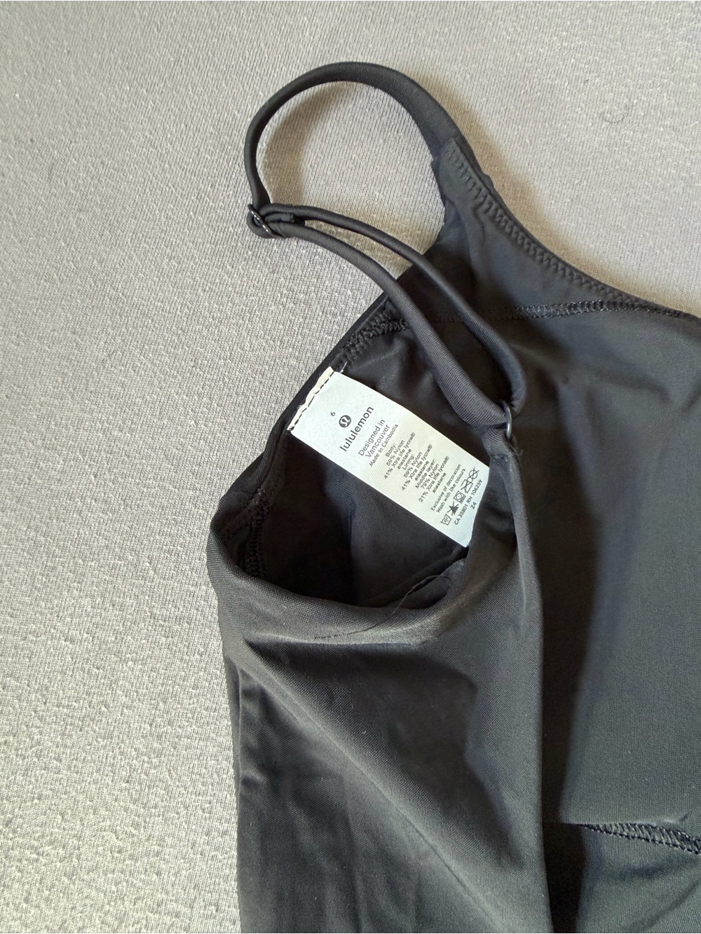 Lululemon Low Back Women’s Black Swimsuit Size 6 - Picture 4 of 5